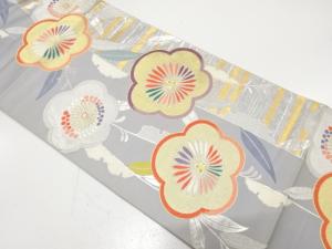 アンティーク　早春慶花文織り出し袋帯（材料）